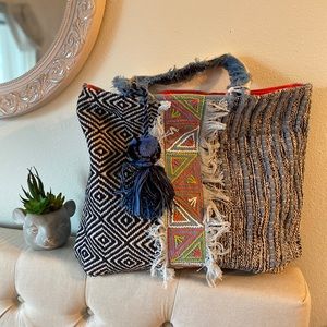 PERFECT BEACH DAY TOTE - DENIM LOOK